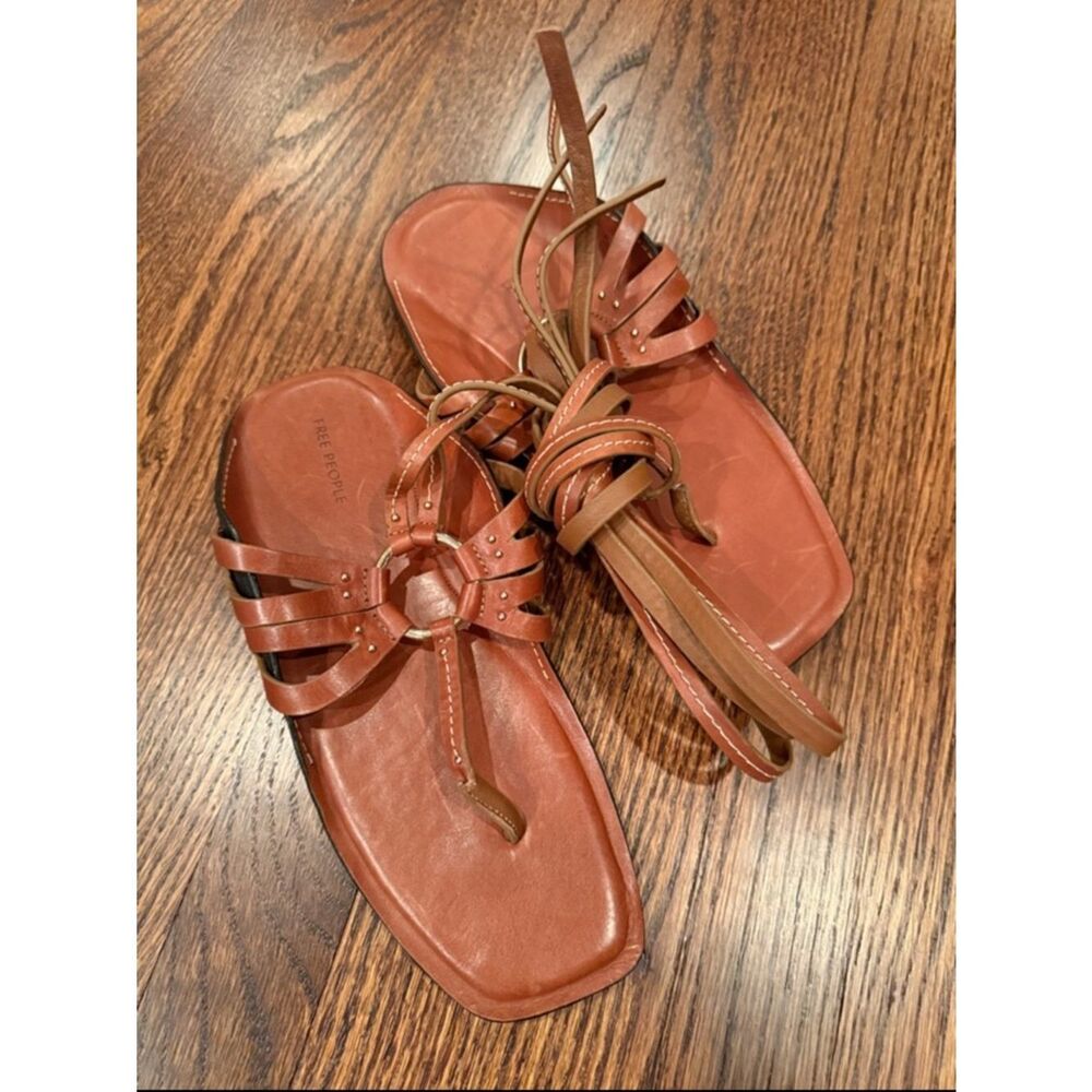 New Free People Dragonfly Wrap Sandals Size 9 - Picture 4 of 7